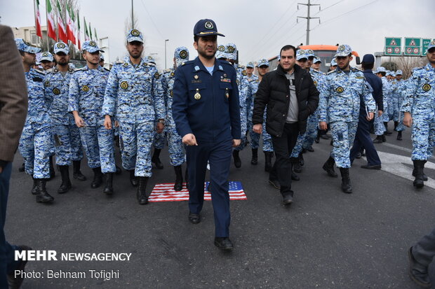 People gathering for Friday Prayers to be led by Ayatollah Khamenei