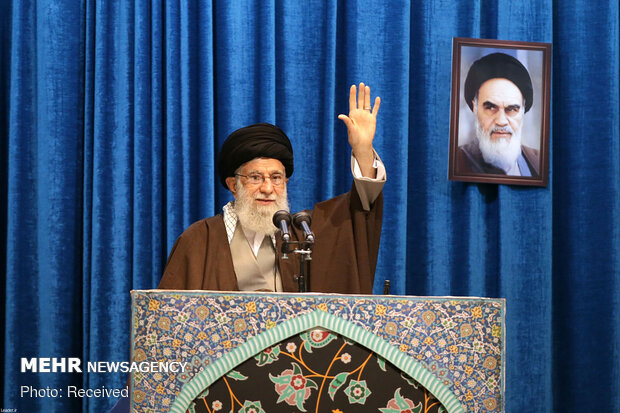 Ayatollah Khamenei in today’s Friday prayers