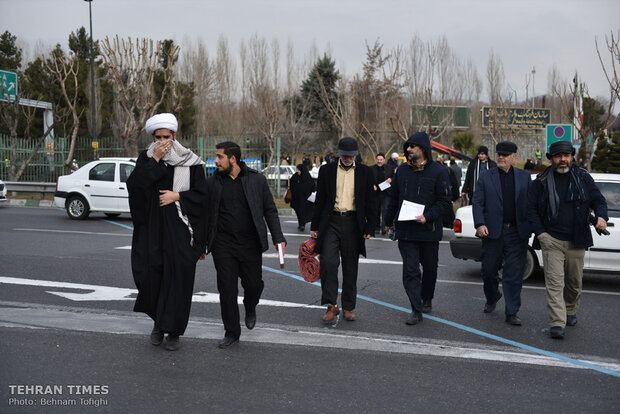 People come together for Tehran’s Friday prayers