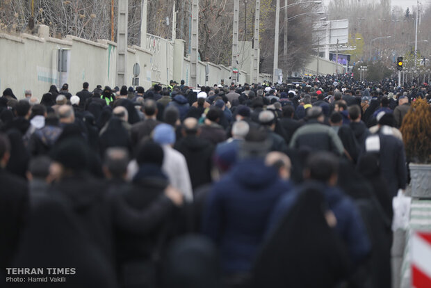 People come together for Tehran’s Friday prayers