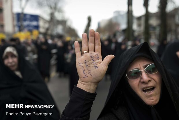 راهپیمایی مردم رشت در حمایت از سپاه پاسداران انقلاب اسلامی