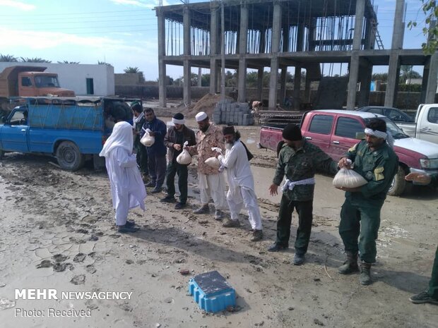 Relief-rendering situation in flood-hit areas in Sistan and Baluchestan prov.