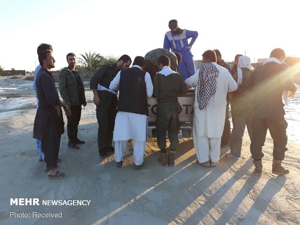 Relief-rendering situation in flood-hit areas in Sistan and Baluchestan prov.