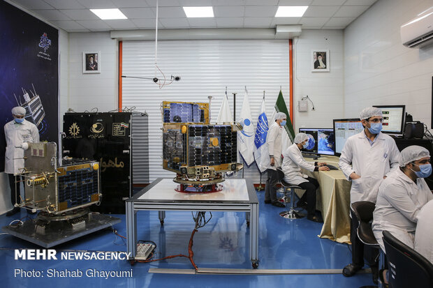Delivering ceremony for Zafar 1, 2 satellites