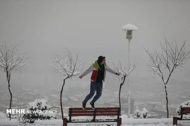 Tehran covered in snow
