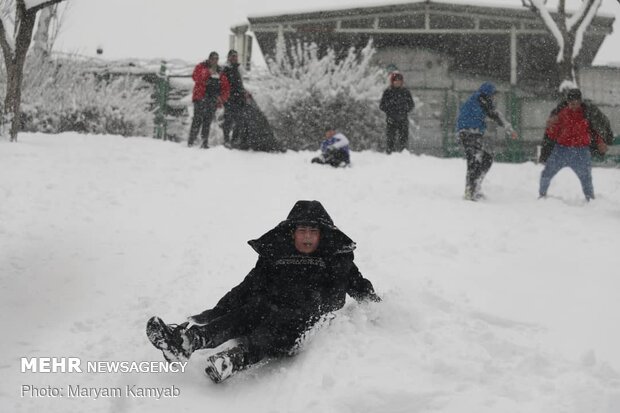 Tehran covered in snow
