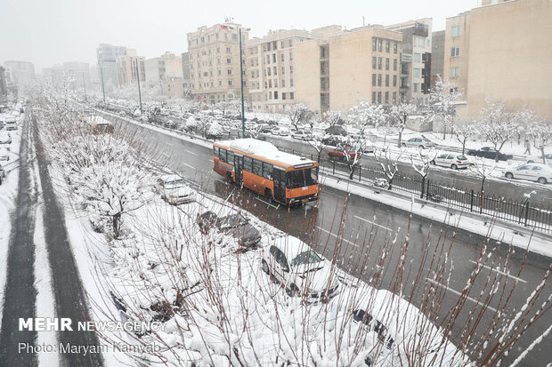 برف تهران