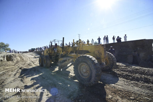 Relief-rendering situation in flood-hit areas in Sistan and Baluchestan prov.