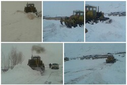 ۱۰ روستای هشترود همچنان در محاصره برف
