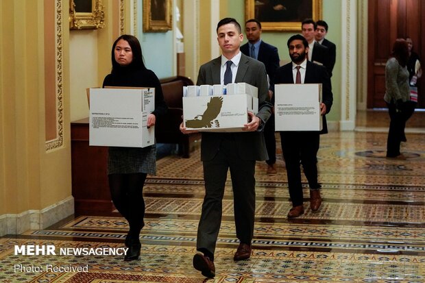 Donald Trump'ın azil duruşmasından fotoğraflar