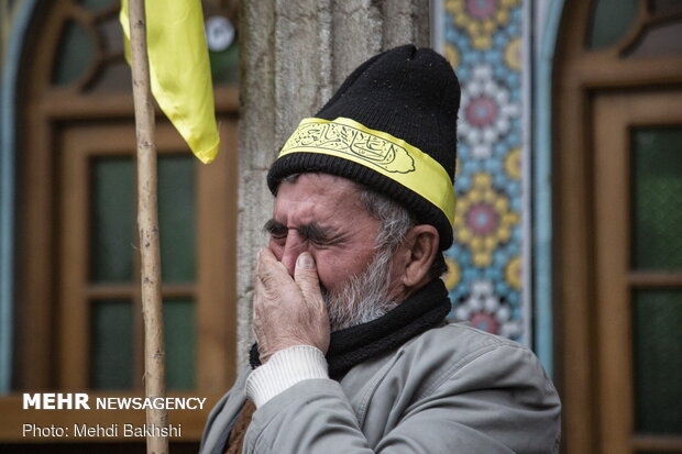 مراسم تشییع حجت الاسلام سید رحمت الله موسوی شهید مدافع حرم در قم