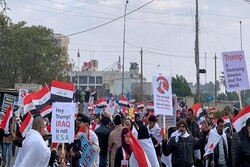 پیام تظاهرات امروز به ترامپ: در امور داخلی عراق دخالت نکن