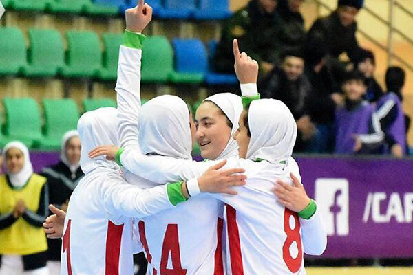 پیروزی ۱۵ گُله تیم فوتسال زیر ۲۰ سال دختران مقابل تاجیکستان