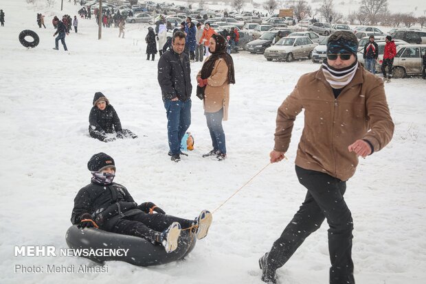 Papaei ski resort in Zanjan province