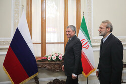 Majlis Speaker, Duma Chairman meet, hold talks in Tehran