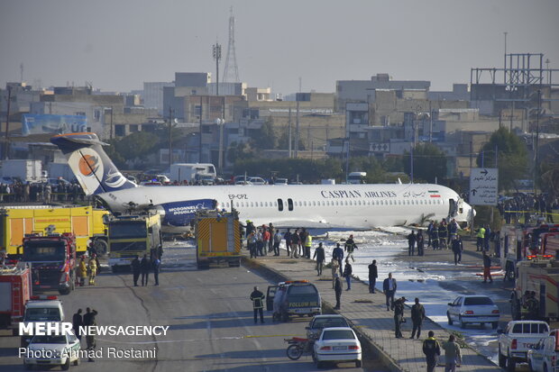 خروج هواپیمای مسافری تهران – ماهشهر از باند فرودگاه