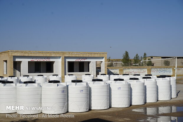 تامین آب سالم زوار اربعین با نصب دستگاه‌های تصفیه آب گالنی