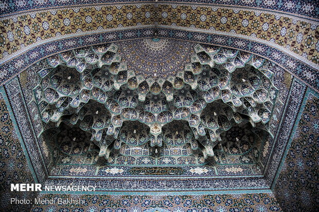 شکوه معماری اسلامی ایرانی در مسجد اعظم قم