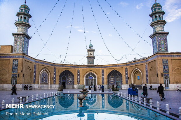 شکوه معماری اسلامی ایرانی در مسجد اعظم قم