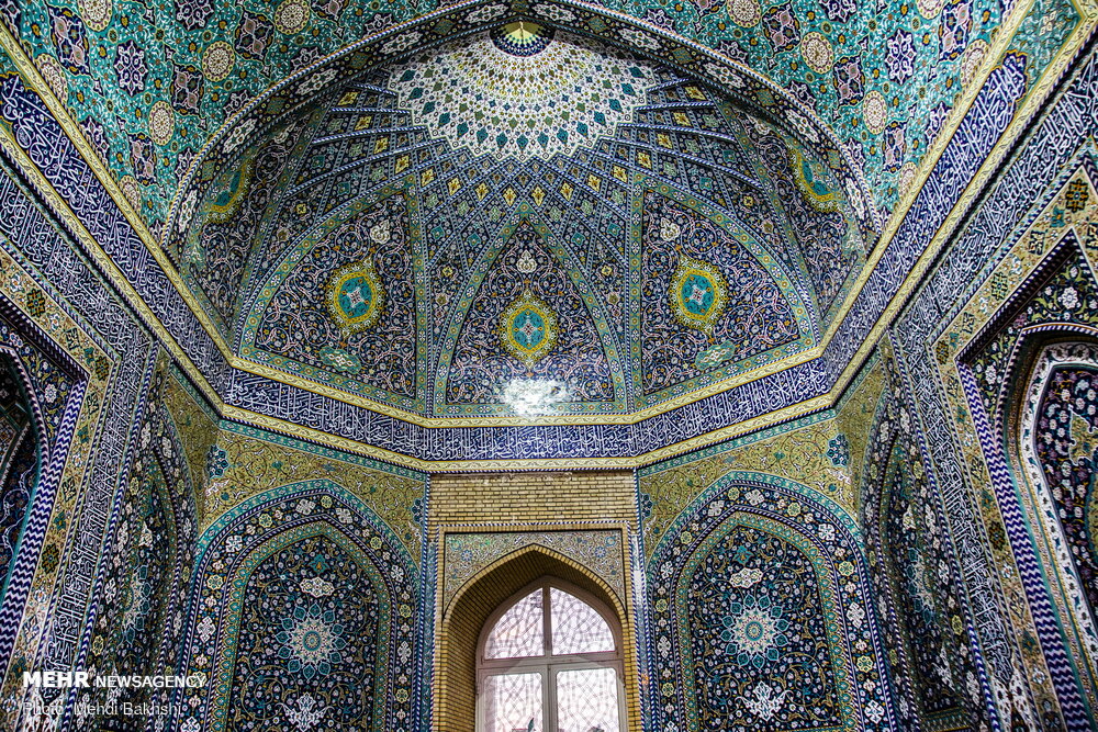 مسجد اعظم کی اسلامی اور ایرانی معماری کے شاندار جلوے