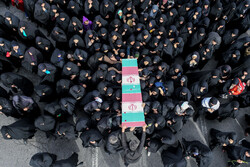 یزد میں 3 گمنام شہیدوں کی تشییع جنازہ
