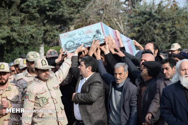 Funeral procession of an unknown martyr in Gilan prov. 