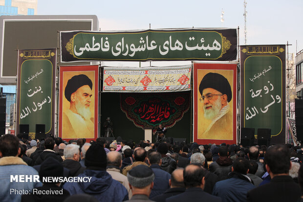 اجتماع فاطمیون در میدان هفت تیر تهران