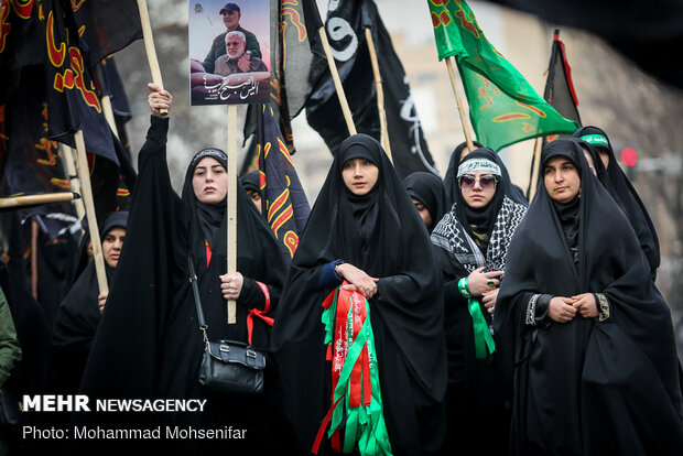 عزاداری شهادت حضرت زهرا(س) درمیدان امام خمینی(ره)