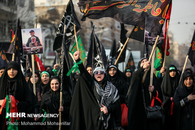 عزاداری شهادت حضرت زهرا(س) درمیدان امام خمینی(ره)