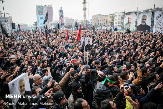 عزاداری شهادت حضرت زهرا(س) درمیدان امام خمینی(ره)