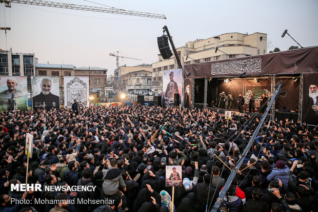 عزاداری شهادت حضرت زهرا(س) درمیدان امام خمینی(ره)