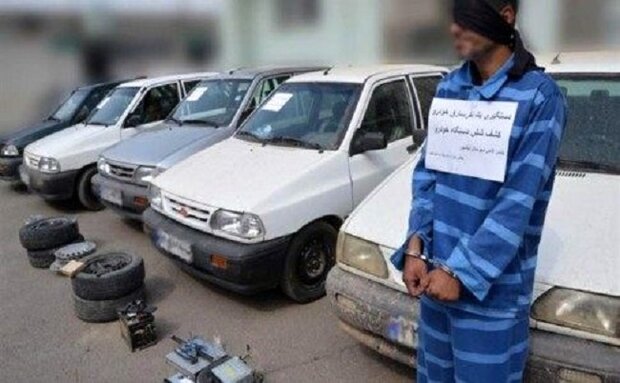 دستگیری سارق حرفه‌ای خودرو در تهران