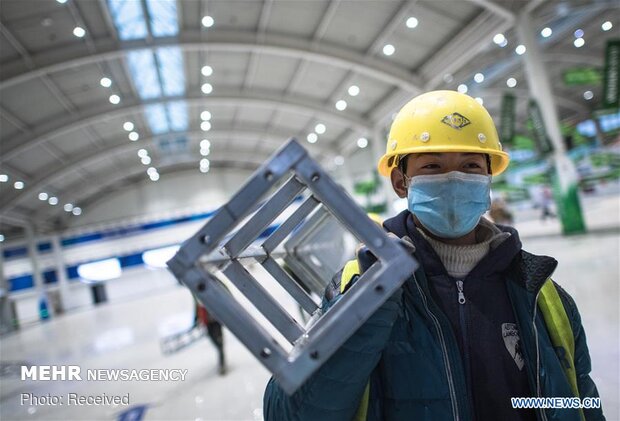 روند ساخت بیمارستان 10 روزه چینی