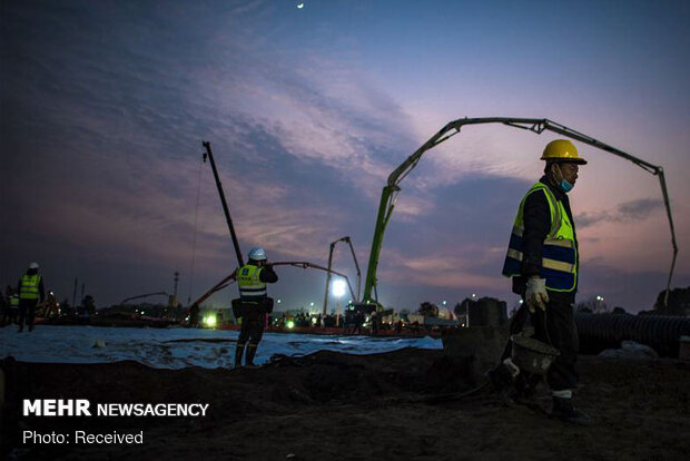 روند ساخت بیمارستان 10 روزه چینی