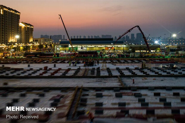 روند ساخت بیمارستان 10 روزه چینی