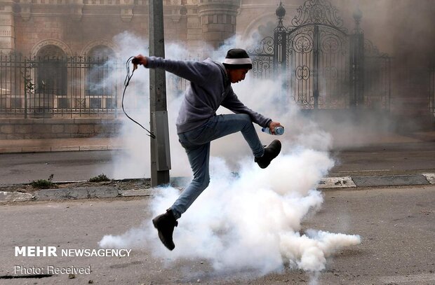 درگیری میان شهروندان فلسطینی و نظامیان صهیونیست