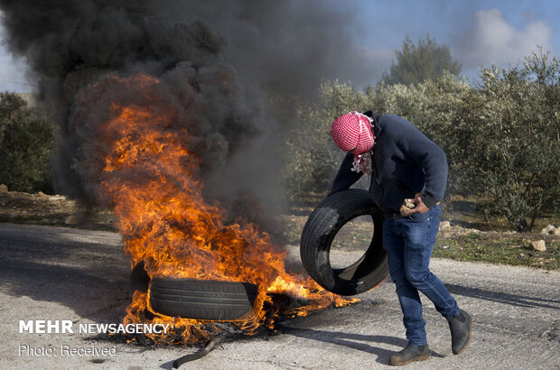 درگیری میان شهروندان فلسطینی و نظامیان صهیونیست