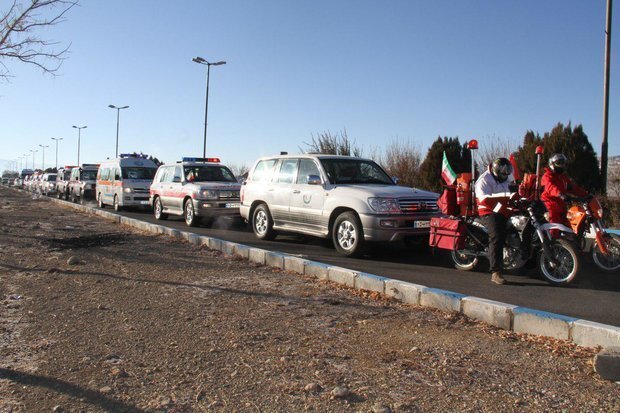 رژه یگان های موتوری و امدادی در شهرکرد برگزار شد