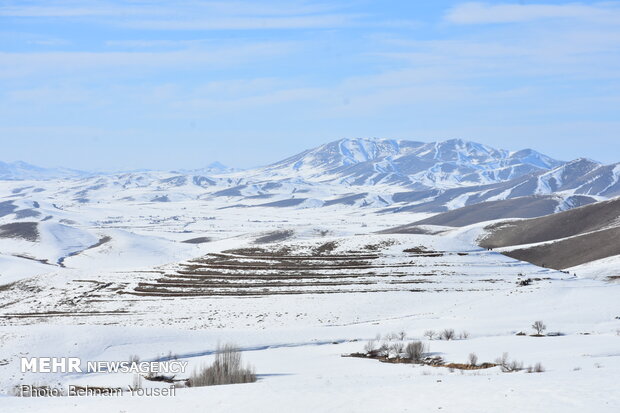 تفریحات زمستانی در پیست شهدای سربند