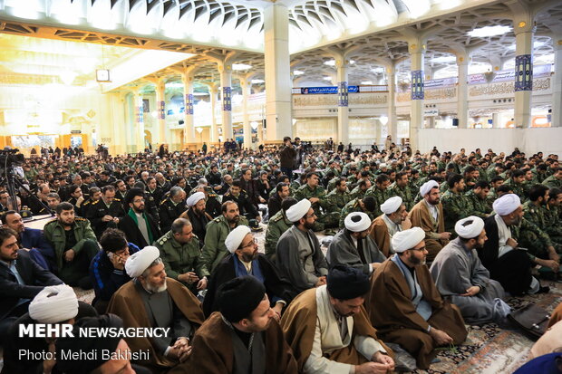 People in Qom commemorate Imam Khomeini's arrival anniversary in Iran