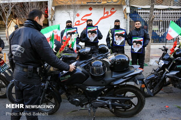 People in Qom commemorate Imam Khomeini's arrival anniversary in Iran