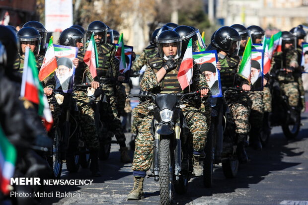 People in Qom commemorate Imam Khomeini's arrival anniversary in Iran