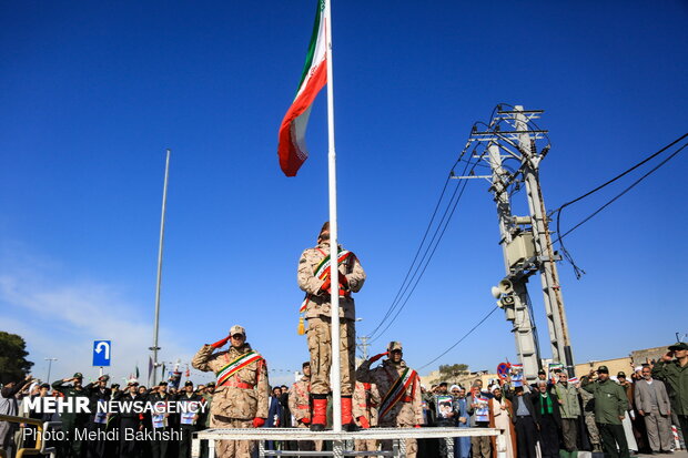 People in Qom commemorate Imam Khomeini's arrival anniversary in Iran