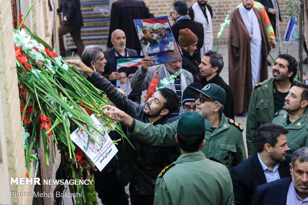 People in Qom commemorate Imam Khomeini's arrival anniversary in Iran