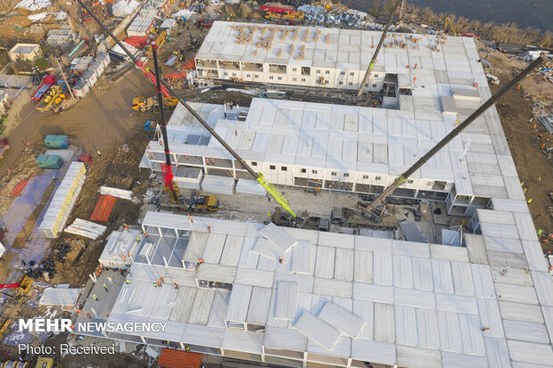 بیمارستان هزار تختخوابی چین تکمیل شد