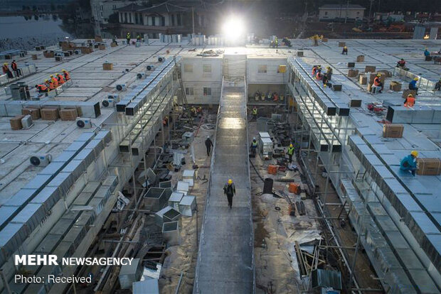 بیمارستان هزار تختخوابی چین تکمیل شد