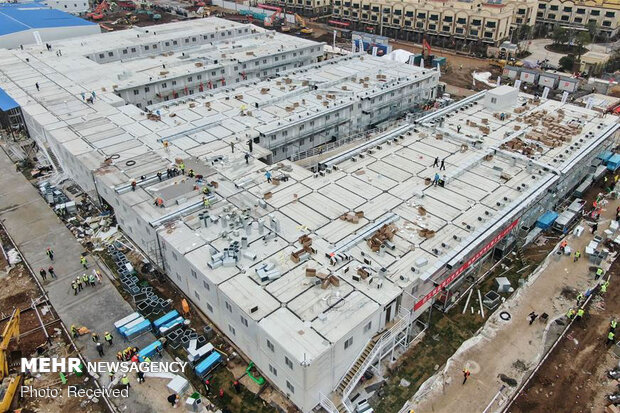 بیمارستان هزار تختخوابی چین تکمیل شد