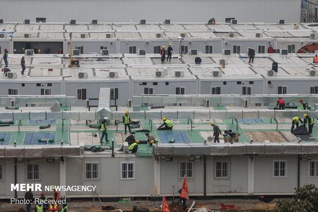 تکمیل شدن بیمارستان هزار تختخوابی چین