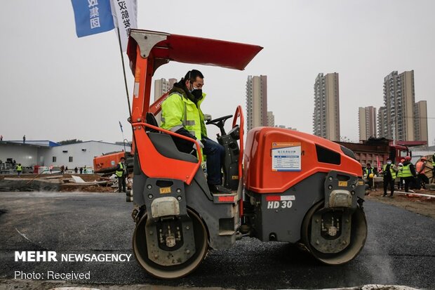 تکمیل شدن بیمارستان هزار تختخوابی چین