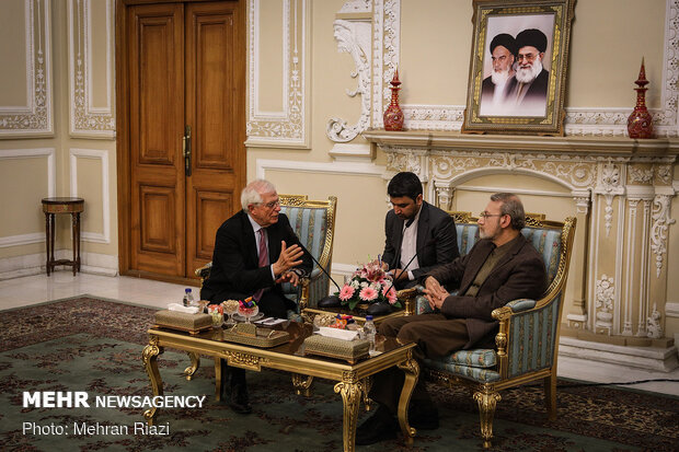 Larijani’s meeting with EU’s Josep Borrell